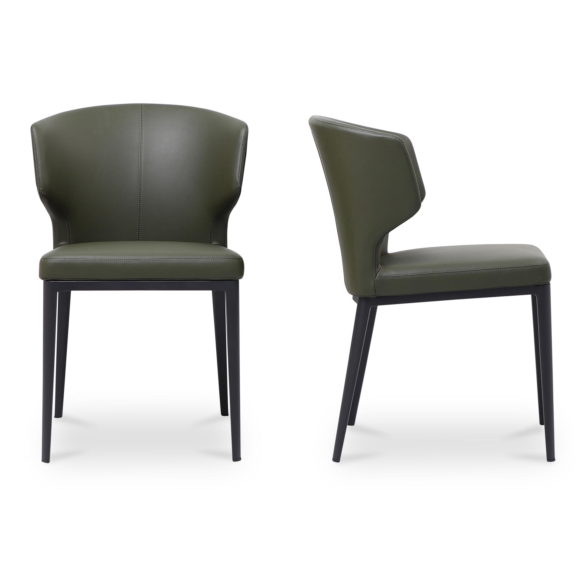 Delaney Dining Chair Dark Green-Set of Two 3 Delaney Dining Chair Dark Green-Set of Two - Image 3