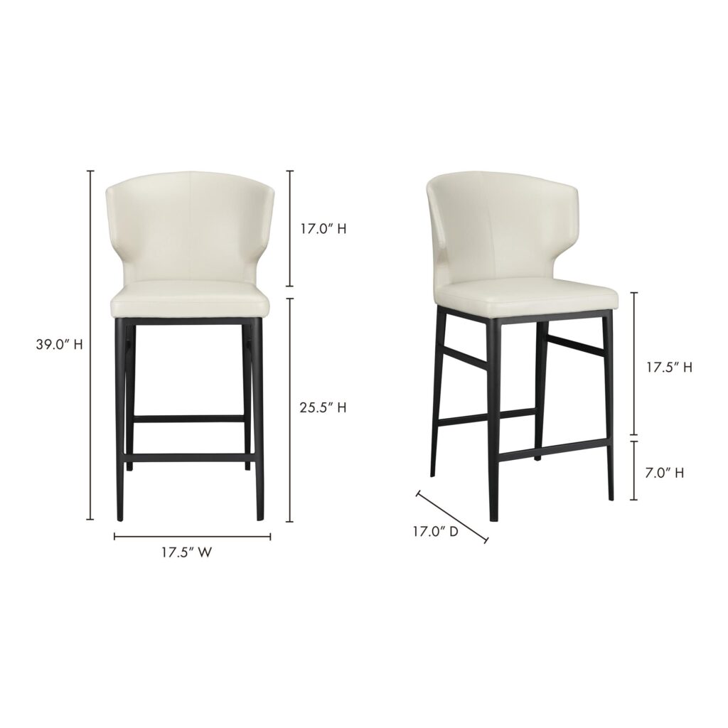 Delaney Counter Stool Beige - Image 5