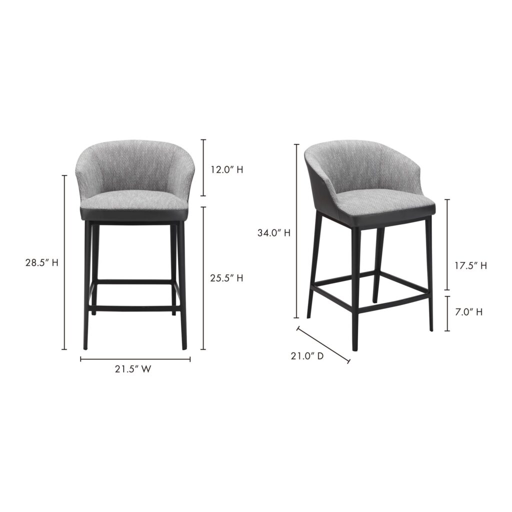 Beckett Counter Stool Grey - Image 3