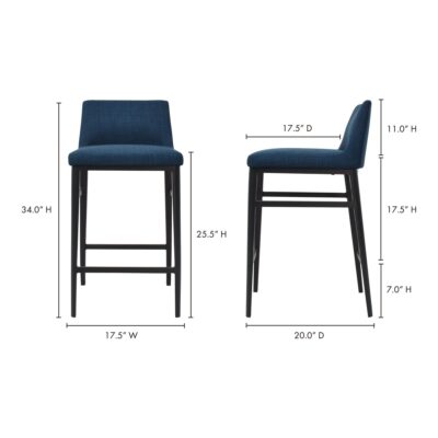 Baron Counter Stool Blue EJ-1031-26 EJ 1031 26 70