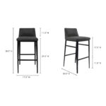 Baron Barstool Charcoal 13 Baron Barstool Charcoal EJ-1032-07 EJ 1032 07 70