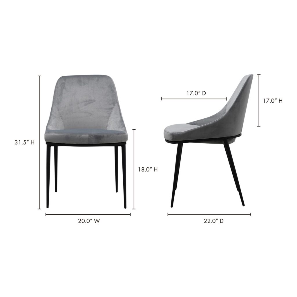 Sedona Dining Chair Grey (Set of 2) - Image 11