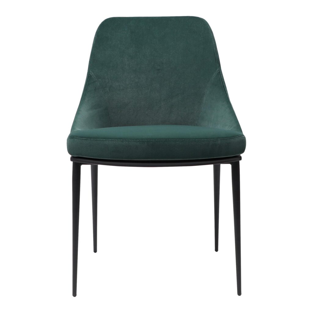 Sedona Dining Chair Green Velvet (Set of 2) - Image 4