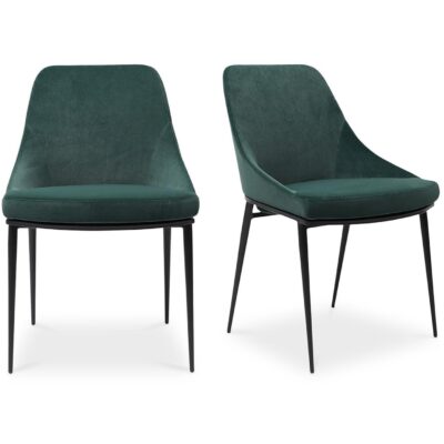 Sedona Dining Chair Green Velvet (Set of 2) EJ-1034-16 EJ 1034 16 81