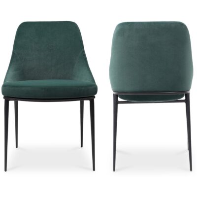 Sedona Dining Chair Green Velvet (Set of 2) EJ-1034-16 EJ 1034 16 82