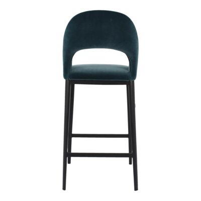 Roger Counter Stool Teal Velvet EJ-1036-36 EJ 1036 36 03