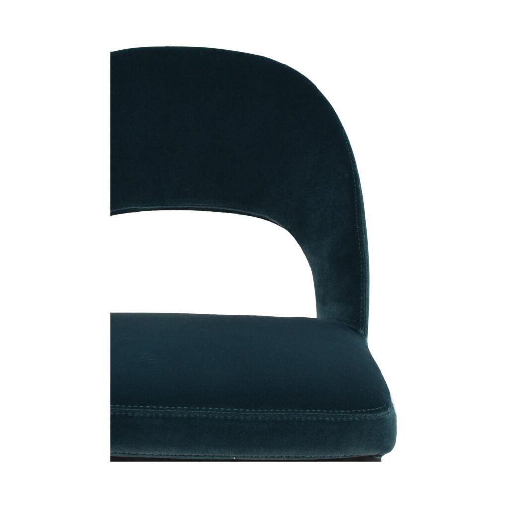 Roger Counter Stool Teal Velvet - Image 5