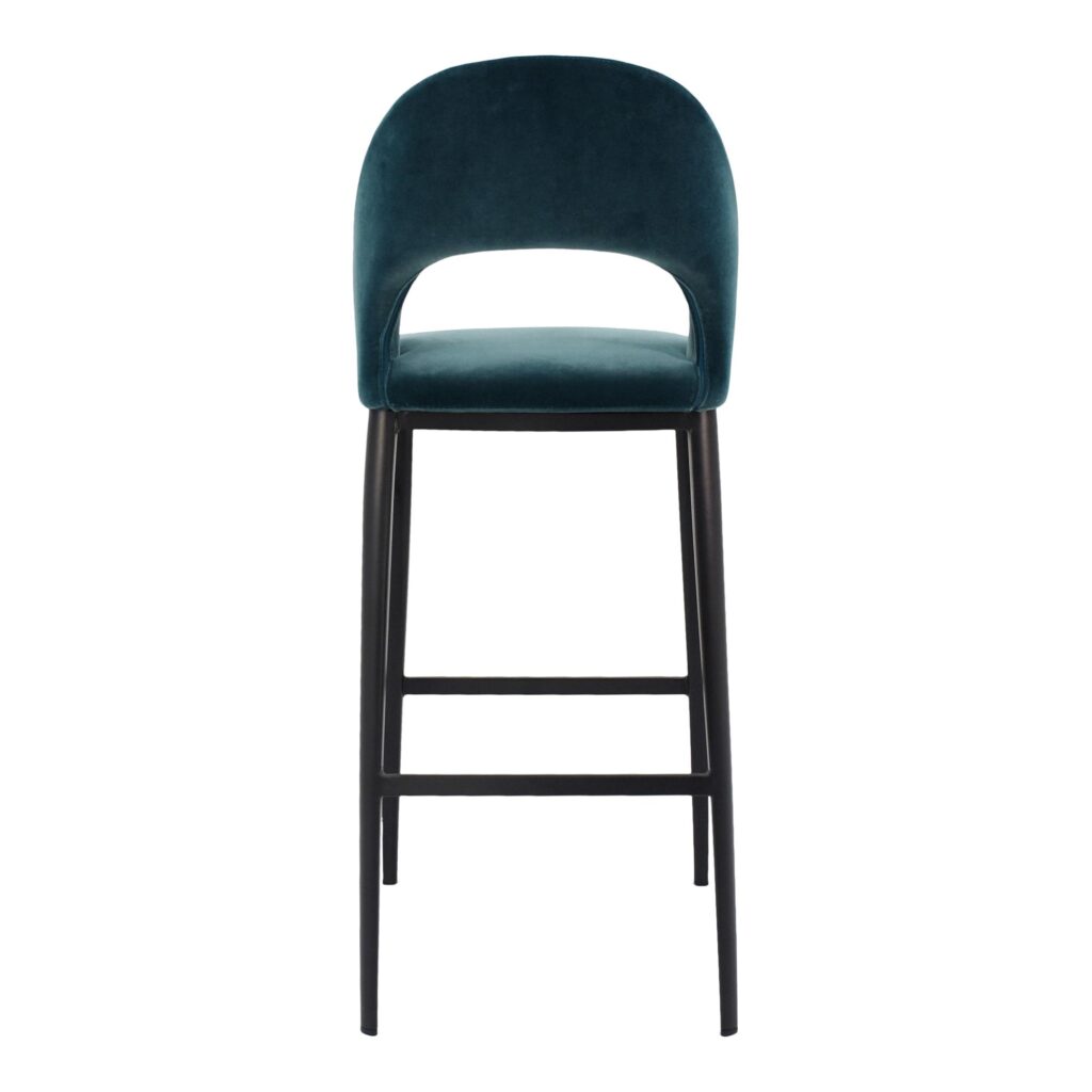 Roger Barstool Teal Velvet - Image 4