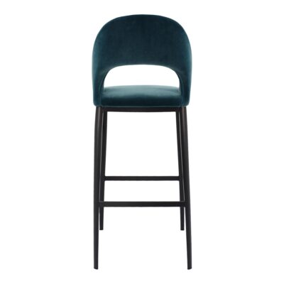 Roger Barstool Teal Velvet EJ-1037-36 EJ 1037 36 03