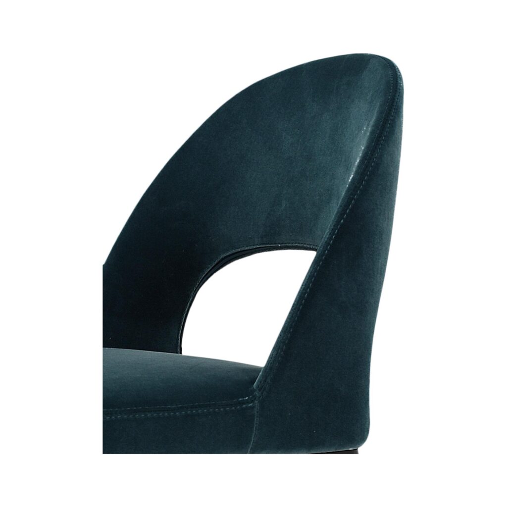 Roger Barstool Teal Velvet - Image 5