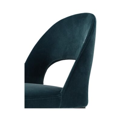 Roger Barstool Teal Velvet EJ-1037-36 EJ 1037 36 04