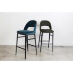 Roger Barstool Teal Velvet 12 Roger Barstool Teal Velvet EJ-1037-36 EJ 1037 36 30