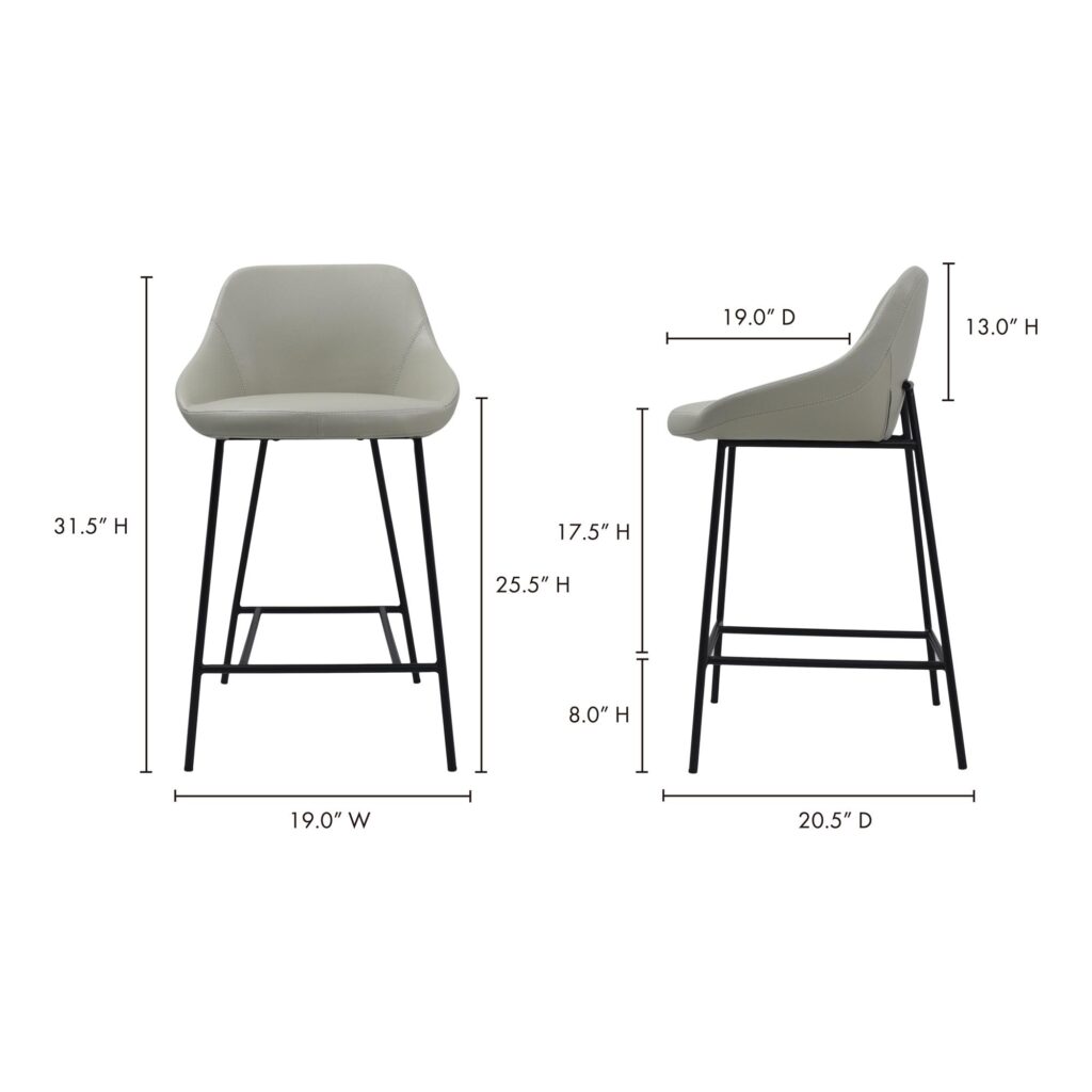 Shelby Counter Stool Beige - Image 11