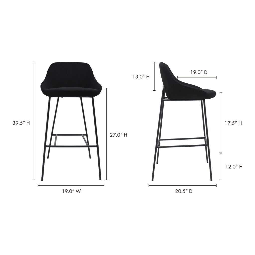 Shelby Barstool Black - Image 9