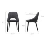 Tizz Dining Chair Dark Grey 13 Tizz Dining Chair Dark Grey EJ-1041-25 EJ 1041 25 70