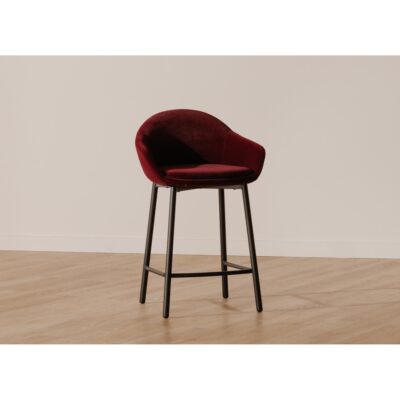 Emily Counter Stool Wine Velvet EJ-1046-38 EJ 1046 38 30