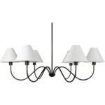Whitney Chandelier Blackened Bronze EL-1003-02 EL 1003 02 Whitney front shadsilo