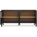 Hannah Sideboard Black EM-1006-02 EM 1006 02 Hannah front open shadsilo