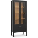 Hannah Tall Cabinet Black EM-1007-02 EM 1007 02 Hannah diagR shadsilo