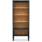 Hannah Tall Cabinet Black EM-1007-02 EM 1007 02 Hannah front open shadsilo
