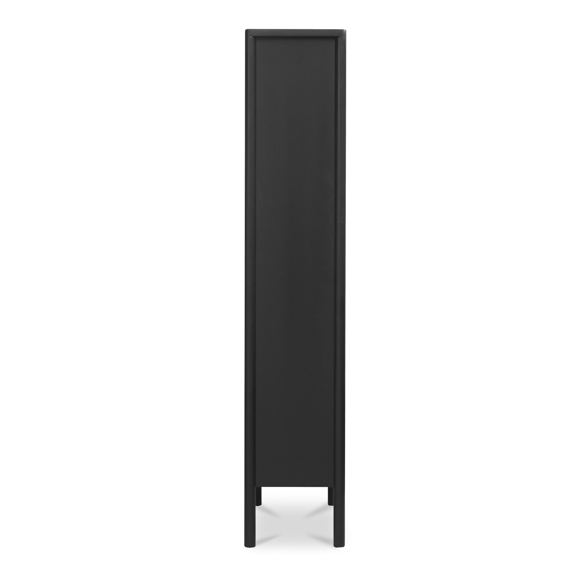 Hannah Tall Cabinet Black 3 Hannah Tall Cabinet Black - Image 3