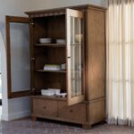 Lillian Tall Cabinet Brown EM-1018-03-0 EM 1018 03 0 02
