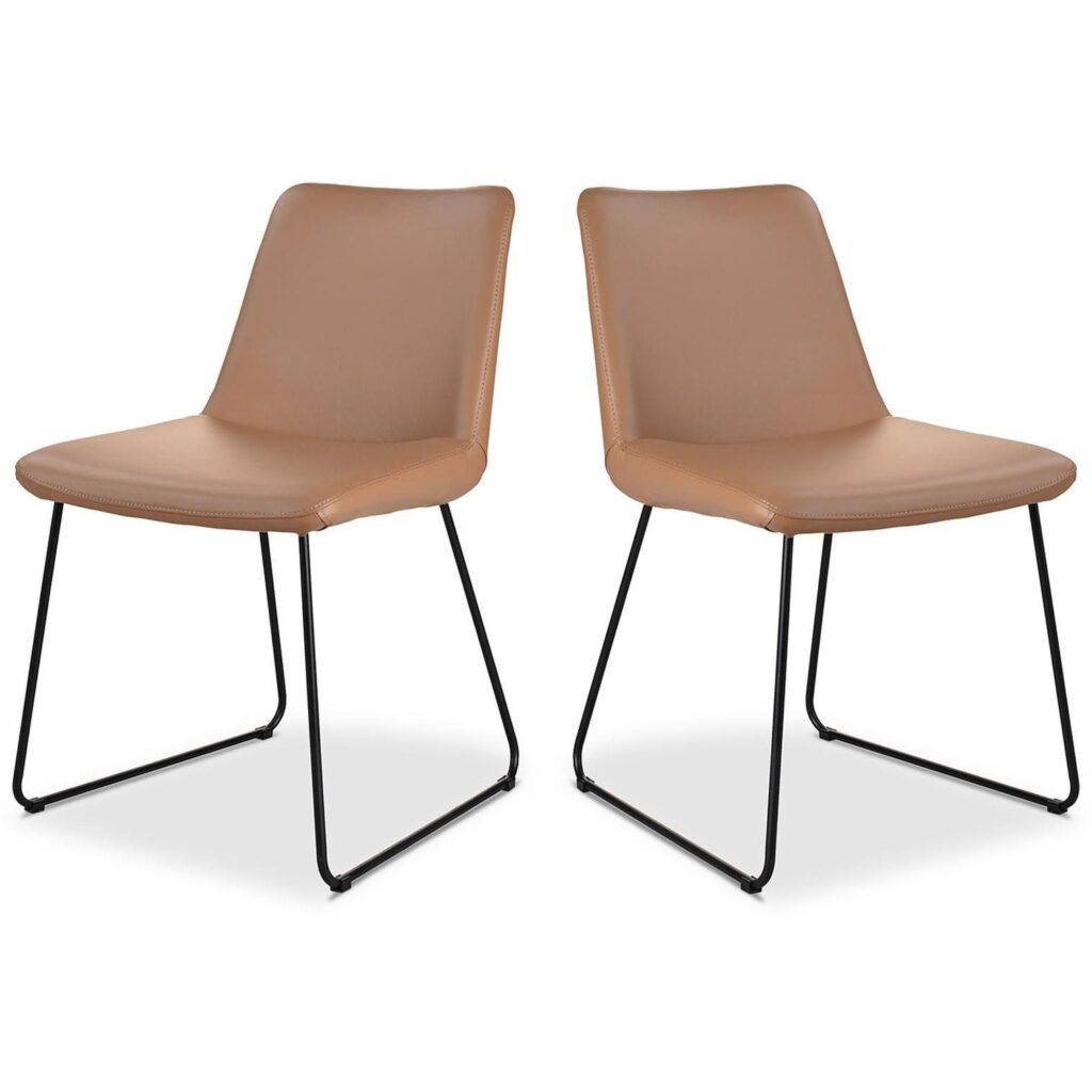 Villa Dining Chair Light Brown-Set Of Two - Image 2