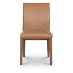 Frankie Dining Chair Tan Leather (Set of 2) - Image 2