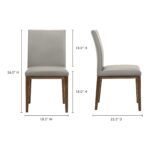 Frankie Dining Chair Grey (Set of 2) 15 Frankie Dining Chair Grey (Set of 2) EQ-1011-15 EQ 1011 15 70