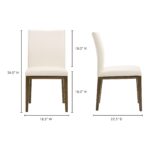 Frankie Dining Chair White (Set of 2) 15 Frankie Dining Chair White (Set of 2) EQ-1011-18 EQ 1011 18 70
