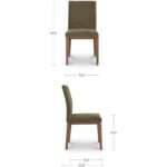 Frankie Dining Chair Olive-Set Of Two 5 Frankie Dining Chair Olive-Set Of Two EQ-1011-27 EQ 1011 27 70 dim