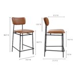Sailor Counter Stool Brown 13 Sailor Counter Stool Brown EQ-1015-03 EQ 1015 03 70