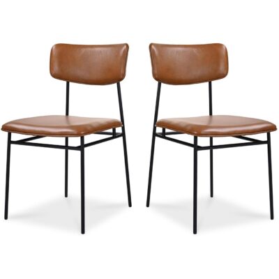 Sailor Dining Chair Brown - Set Of Two EQ-1016-03 EQ 1016 03 81