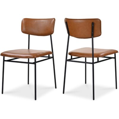 Sailor Dining Chair Brown - Set Of Two EQ-1016-03 EQ 1016 03 82