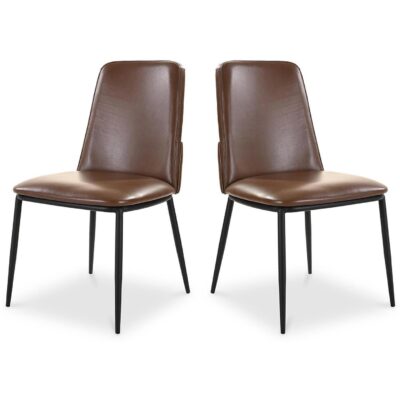 Douglas Dining Chair Dark Brown - Set Of Two EQ-1017-20 EQ 1017 20 81