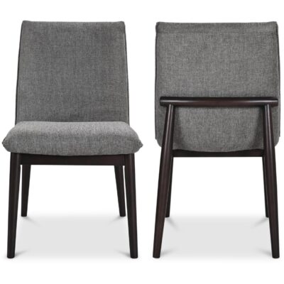 Charlie Dining Chair Dark Grey – Set Of Two EQ-1023-25 EQ 1023 25 81