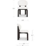 Sami Dining Chair White Set Of Two 5 Sami Dining Chair White Set Of Two EQ-1027-18 EQ 1027 18 70 dim