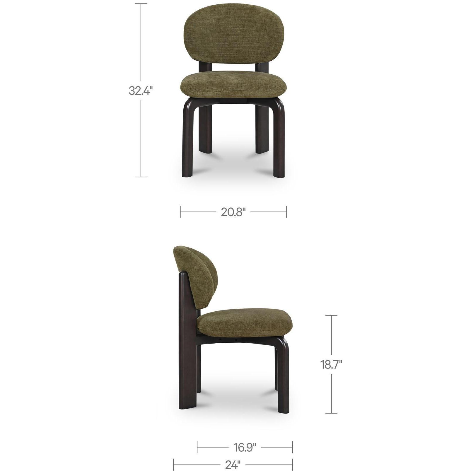 Sami Dining Chair Olive Set of Two 3 Sami Dining Chair Olive Set of Two - Image 3