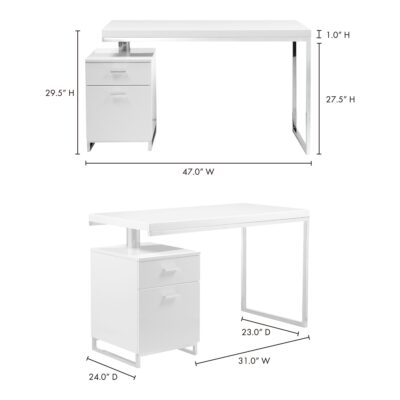 Martos Desk White ER-1075-18-0 ER 1075 18 70