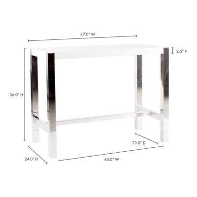 Riva Countertable White ER-1079-18-0 ER 1079 18 70