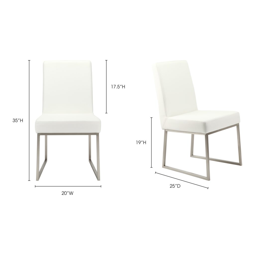 Tyson Dining Chair White (Set of 2) - Image 5