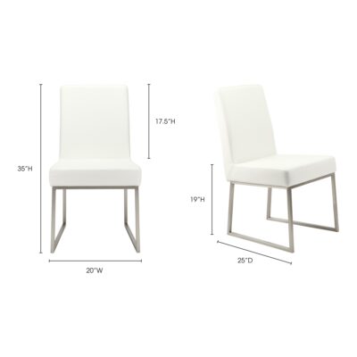 Tyson Dining Chair White (Set of 2) ER-2012-18 ER 2012 18 70