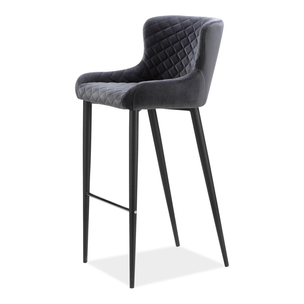 Etta Counter Stool Dark Grey - Image 4