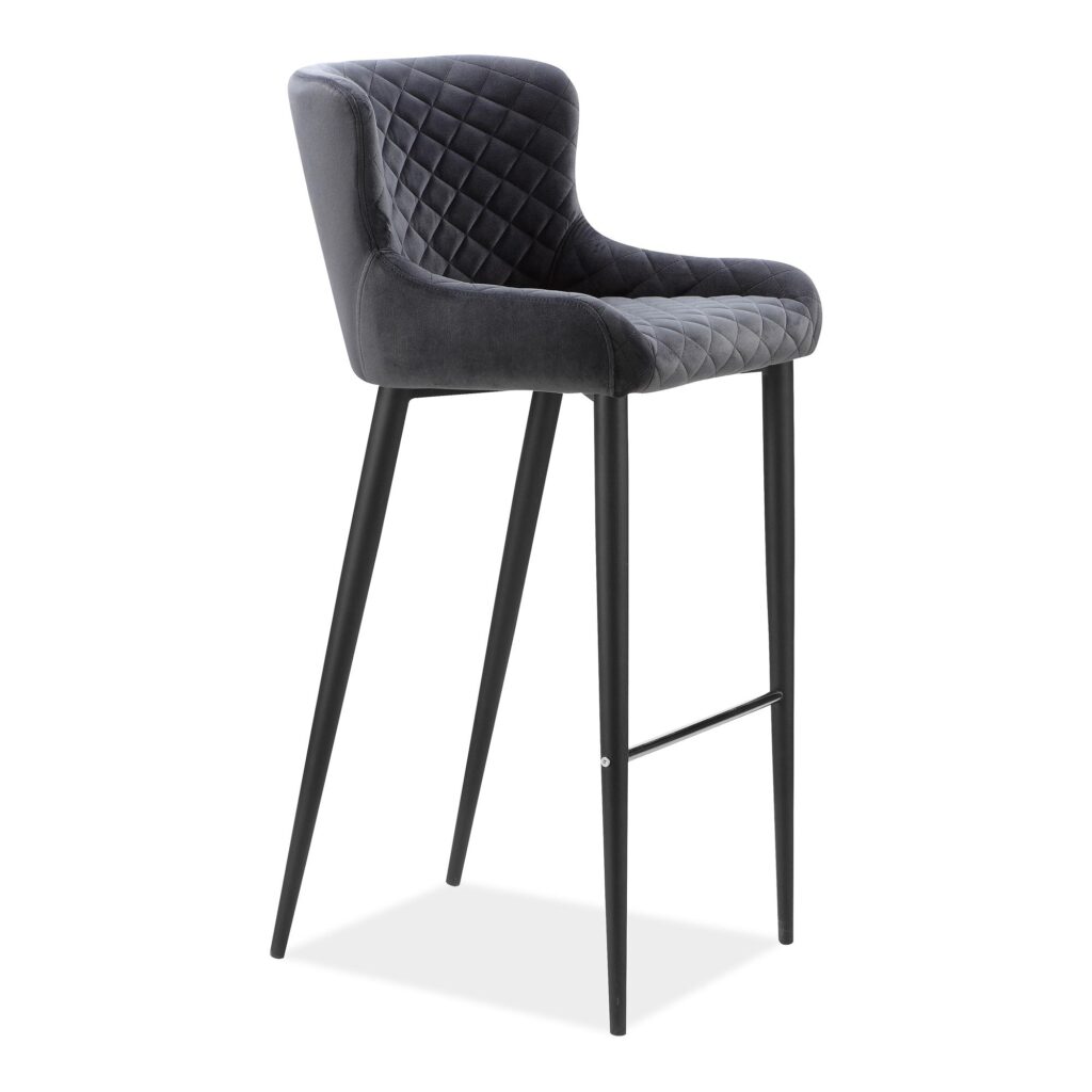 Etta Counter Stool Dark Grey - Image 5