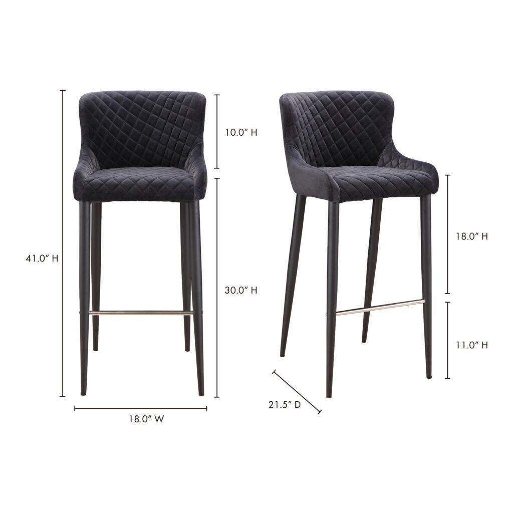 Etta Barstool Dark Grey - Image 8