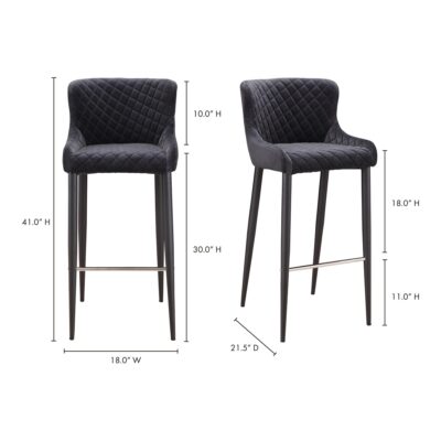 Etta Barstool Dark Grey ER-2049-25 ER 2049 25 70