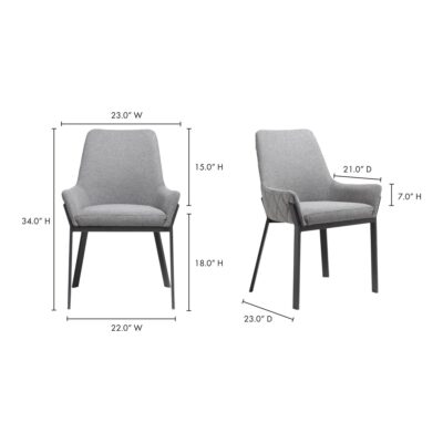 Lloyd Dining Chair (Set of 2) ER-2082-25 ER 2082 25 70