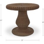 Emmeline Outdoor Side Table Natural 13 Emmeline Outdoor Side Table Natural ET-1008-24 ET 1008 24 70 dim