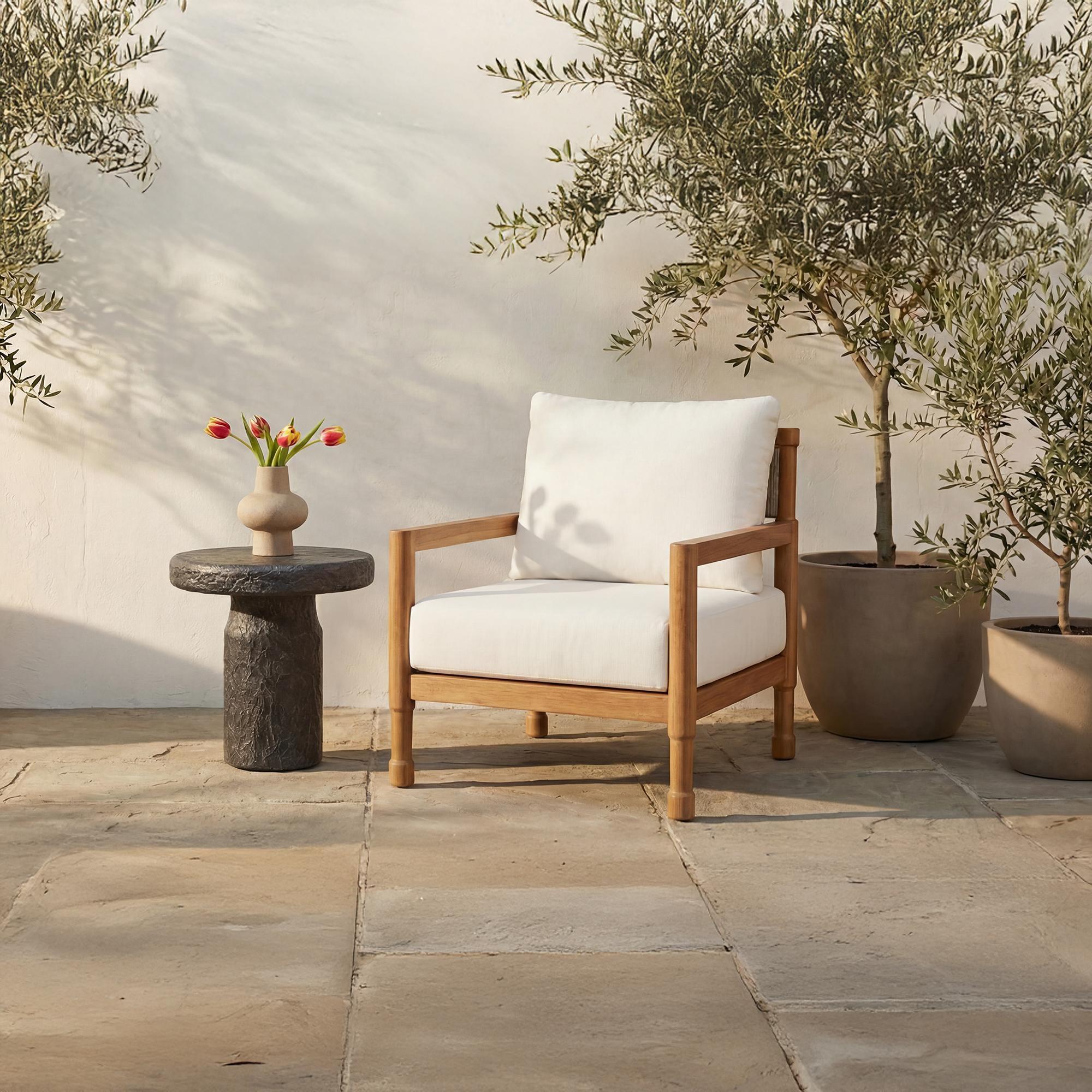 Raf Outdoor Accent Chair Natural 2 Raf Outdoor Accent Chair Natural - Image 2