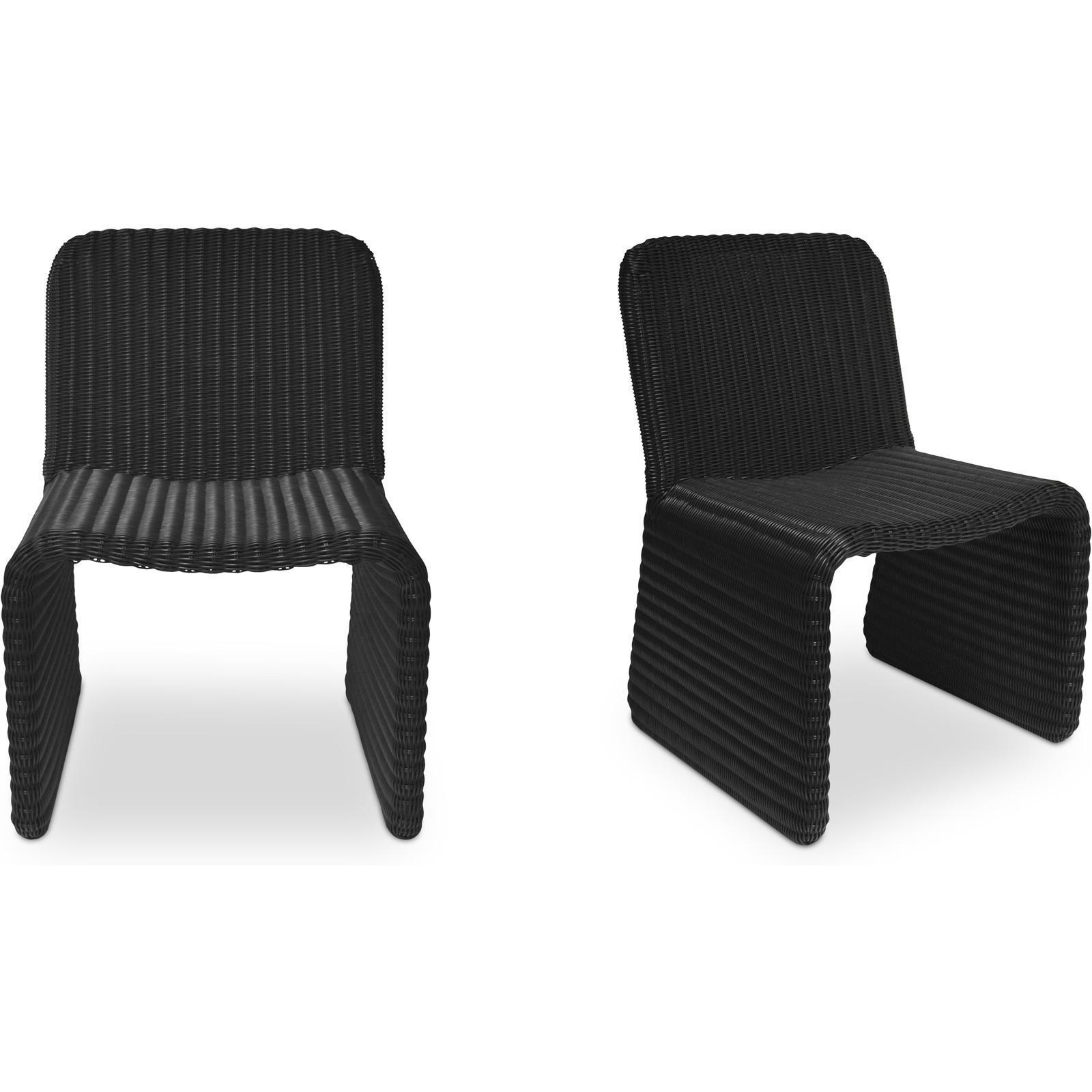 Ella Outdoor Dining Chair Charcoal-Set of Two 1 Ella Outdoor Dining Chair Charcoal-Set of Two